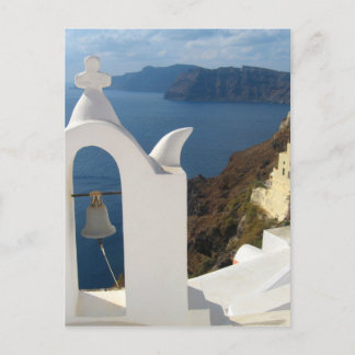 Santorini Bell Tower in the Afternoon Sun Postcard