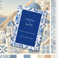 Santorini Blue Greek Wedding