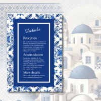 Santorini Blue Mediterranean Wedding