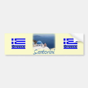 Santorini Bumper Sticker