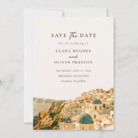 Santorini Caldera Romantic Mediterranean Wedding