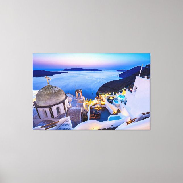 Santorini Canvas Print (Front)