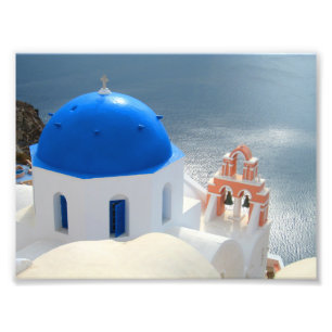 Santorini Church in the Afternoon Sun Photo Print