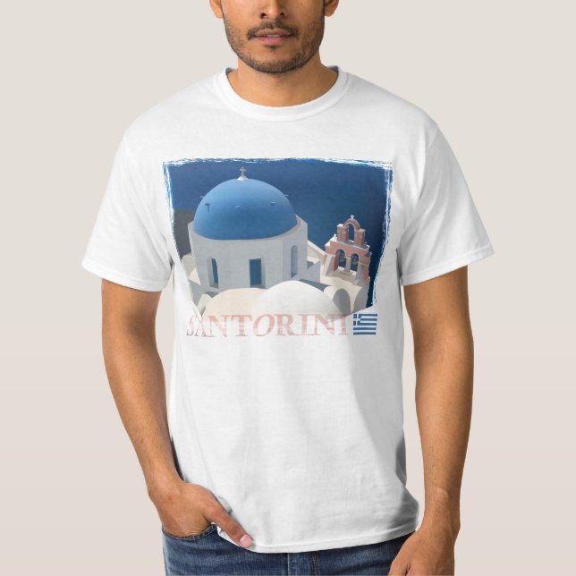 Santorini Church T-Shirt (Front)