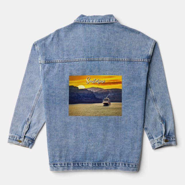 Santorini Denim Jacket (Back)