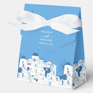 Santorini Destination Greek Island Wedding Favour Box