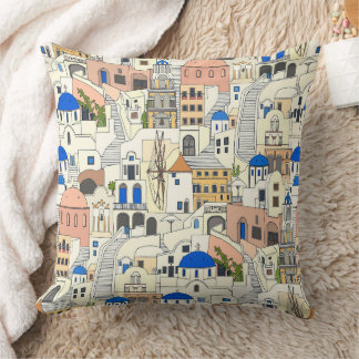 Santorini dreams cushion