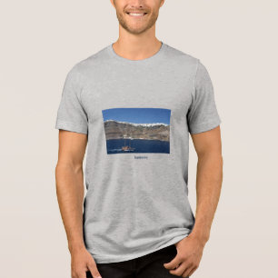 Santorini from the Sea. Tri-Blend Shirt