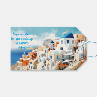 Santorini Gift Tag