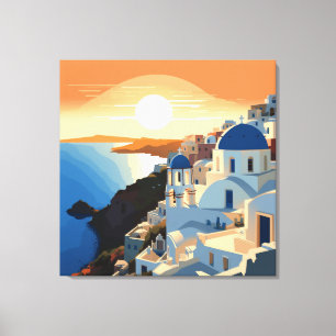 SANTORINI GREECE #1 CANVAS PRINT