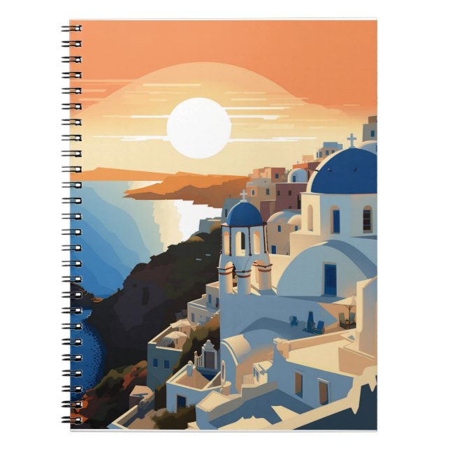 SANTORINI GREECE #1 NOTEBOOK (Front)