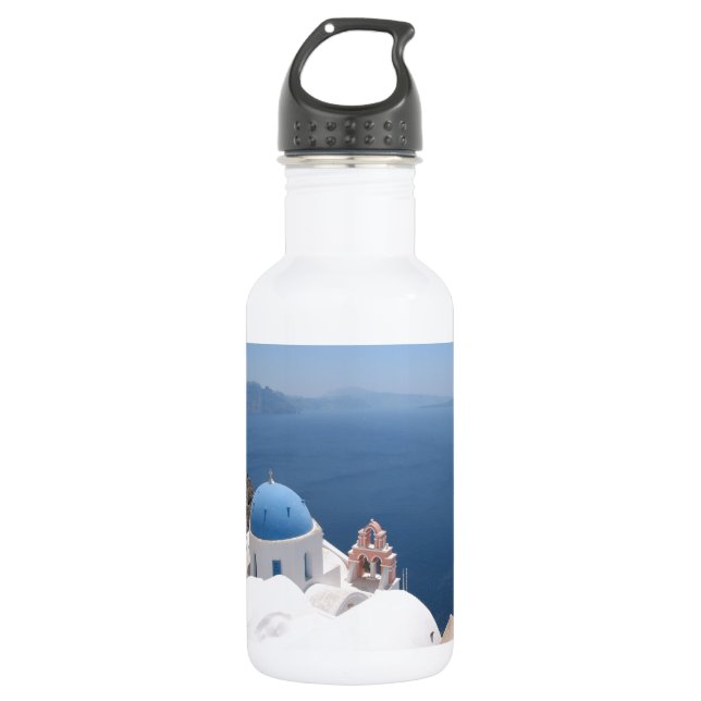 Santorini Greece 532 Ml Water Bottle (Front)