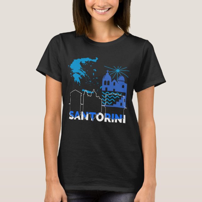 Santorini Greece.b T-Shirt (Front)