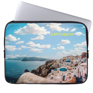 Santorini, Greece Beach House Laptop Sleeve