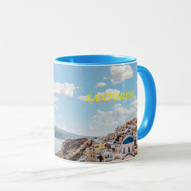 Santorini, Greece Beach House Mug (Front Right)