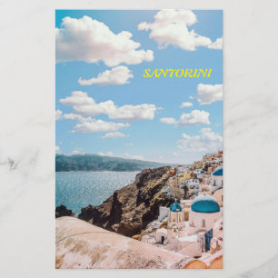 Santorini, Greece Beach House Stationery