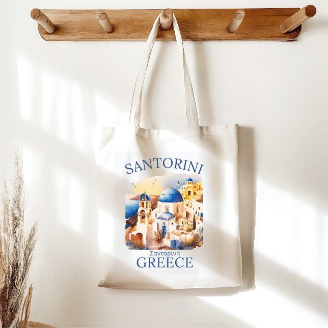 Santorini Greece Beautiful Paradise Tote Bag (Creator Uploaded)