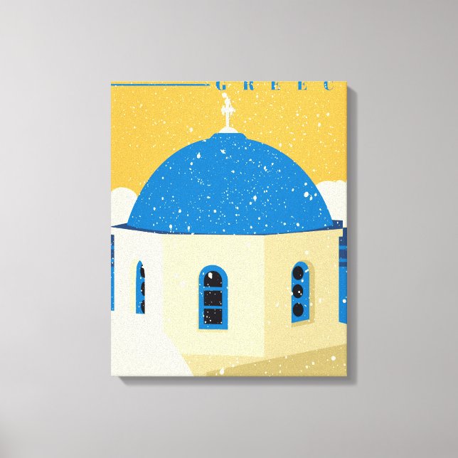 Santorini Greece Canvas Print (Front)