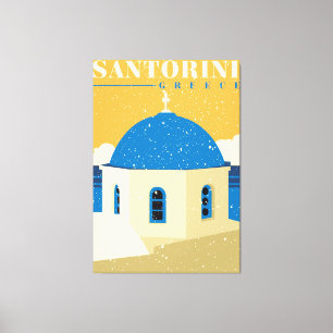 Santorini Greece Canvas Print