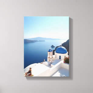 Santorini Greece Canvas Print