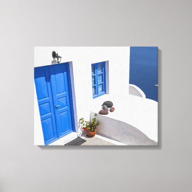 Santorini Greece Canvas Print (Front)