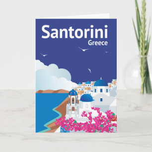 Santorini Greece Card