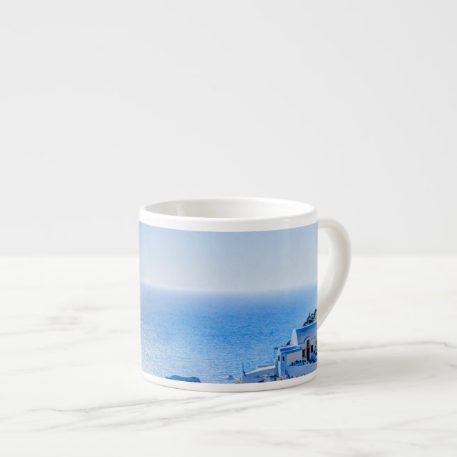 Santorini Greece Espresso Cup (Front Right)