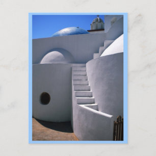 Santorini Greece island Postcard