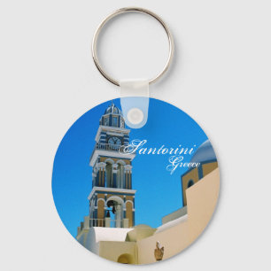 Santorini, Greece Keychain