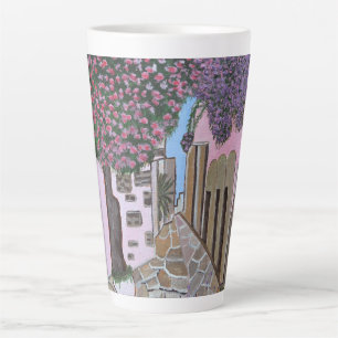 Santorini Greece latte mug 
