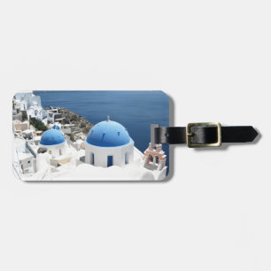 Santorini Greece Luggage Tag