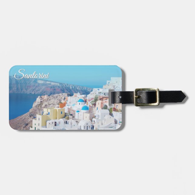 Santorini, Greece Luggage Tag (Front Horizontal)