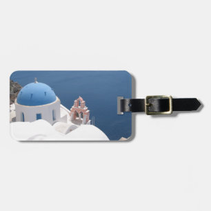 Santorini Greece Luggage Tag
