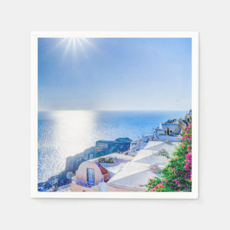 Santorini Greece Napkin