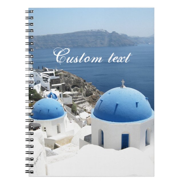 Santorini Greece Notebook (Front)