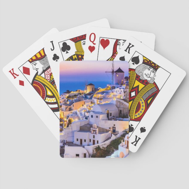 Santorini Greece Playing Cards (Back)