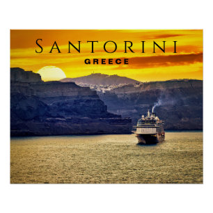 Santorini, Greece Poster