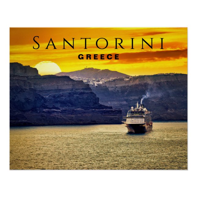 Santorini, Greece Poster (Front)