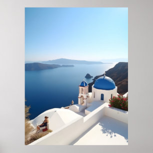 Santorini Greece Poster