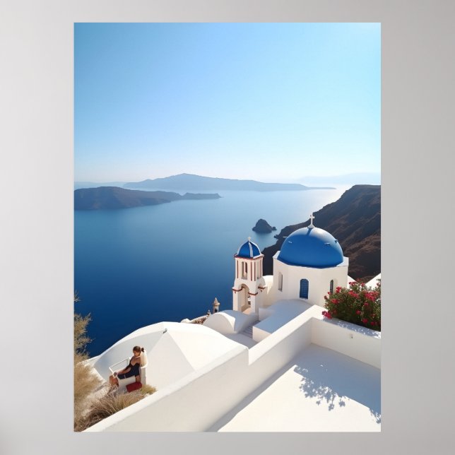 Santorini Greece Poster (Front)