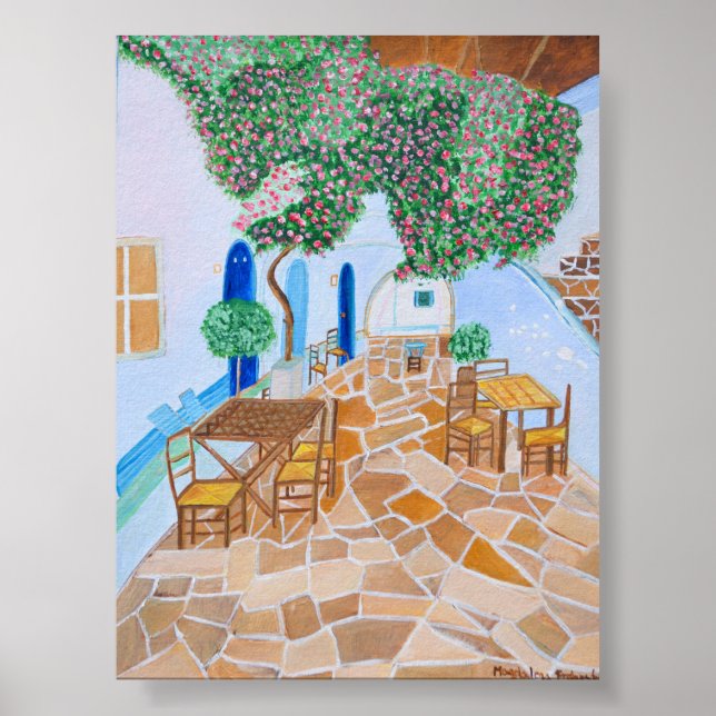 Santorini Greece Poster  (Front)