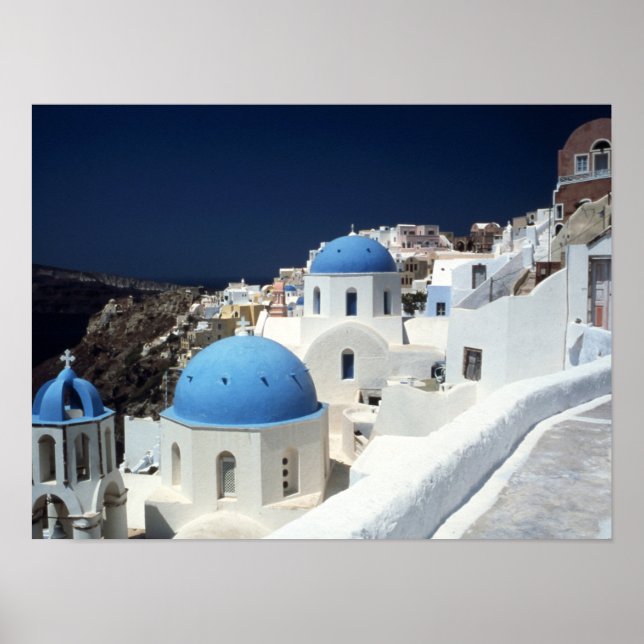 Santorini Greece Poster Paper (Matte) (Front)
