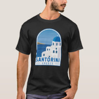 Santorini Greece Retro Vintage 