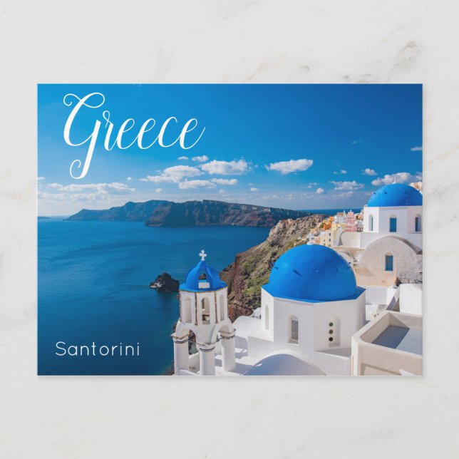 Santorini Greece Scenic Postcard  Post Card (Front)
