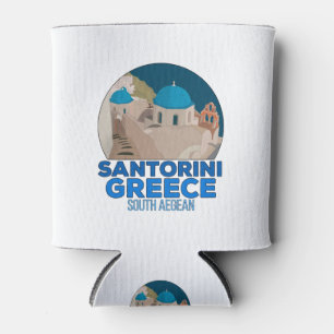 Santorini Greece South Aegean Can Cooler