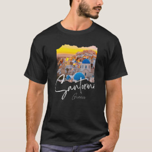 Santorini Greece Souvenir 6 T-Shirt