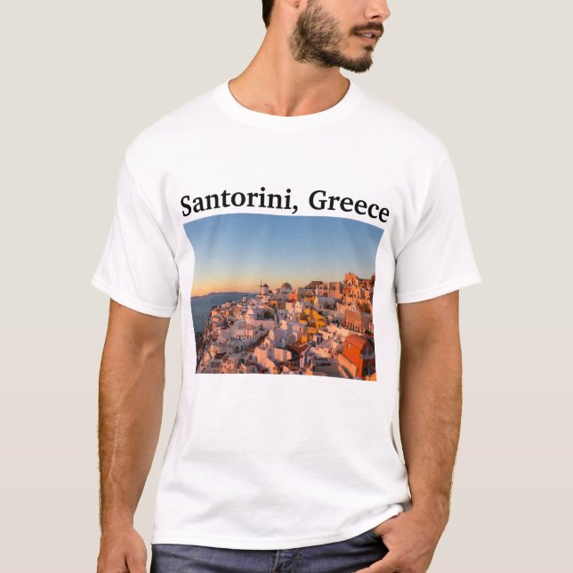 Santorini, Greece Souvenir T-Shirt (Front)