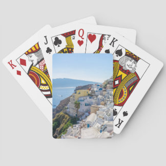 Santorini Greece -  sunny-summer day in Santorini Playing Cards