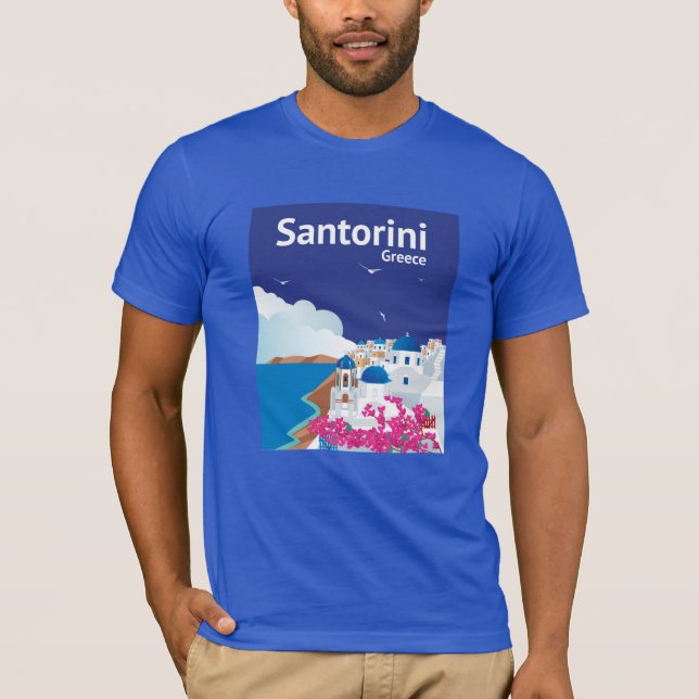 Santorini Greece T-Shirt (Front)