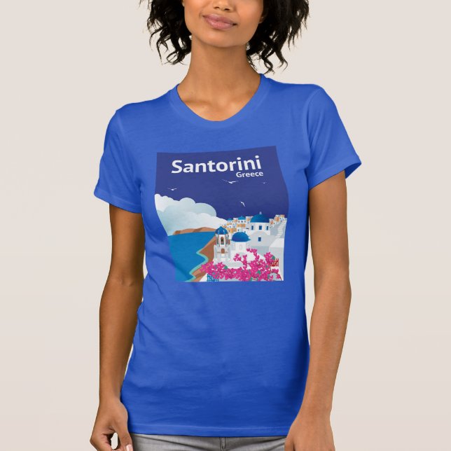 Santorini Greece T-Shirt (Front)